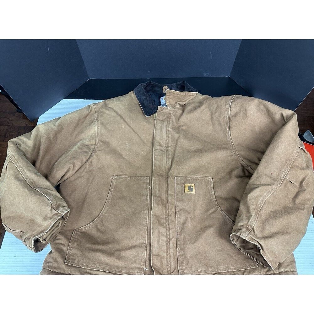 Carhartt Brown Jacket with Black Collar